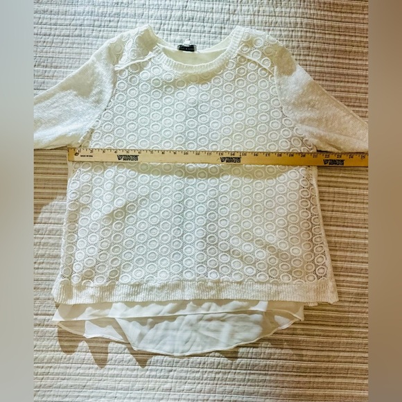 Lucky Brand Cream Lace Blouse - Picture 3 of 10